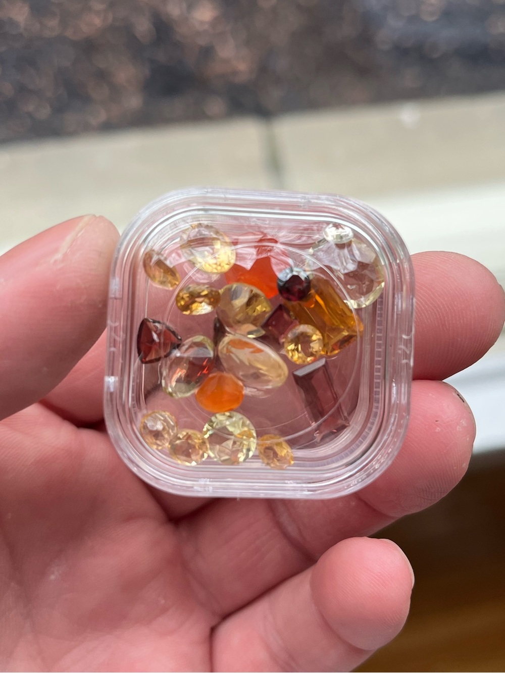 Natural Orange/Red Sapphire Parcel - Picture 4 of 6